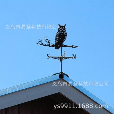 风向标金属动物风铁艺户外屋顶花园庭院装饰风向标摆件工艺品