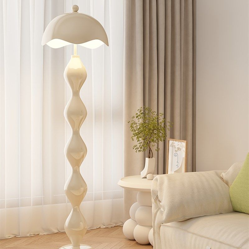 现代奶油风葫芦落地灯客厅卧室沙发边高感氛围感装饰简约床头台灯