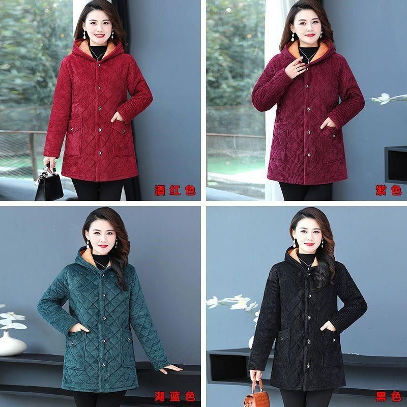 棉衣棉衣妈妈新款灯芯绒中老年省服外套四川省女冬装加绒罩衣厚款,家庭/个人清洁工具,围裙,淘宝优惠券,粉丝福利购,淘宝优惠卷