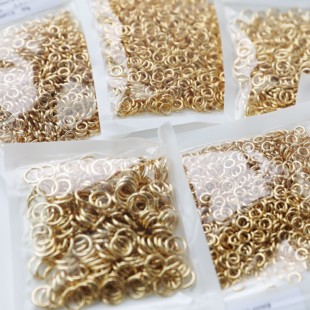 日本进口PARTSCLUB镀金开口圈连接圈C圈DIY手工基础材料配件
