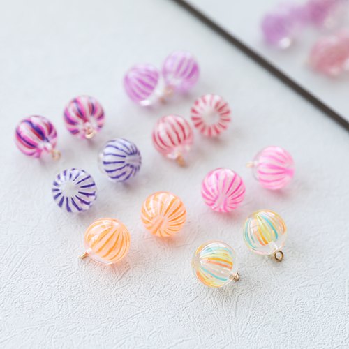 日系手作ins风彩色糖果球配件