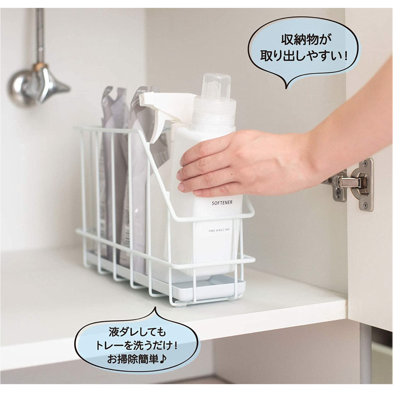 日式厨房下水槽置物架储物橱柜内收纳架浴室抽屉小号整理架子分格