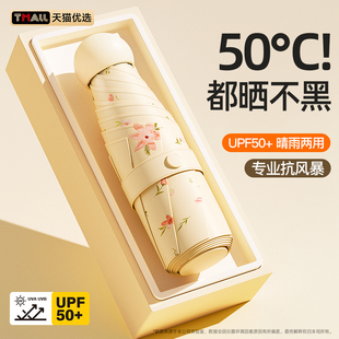 2025遮阳伞防晒紫外线晴雨用女小巧便携学生折叠胶囊太阳伞J1074