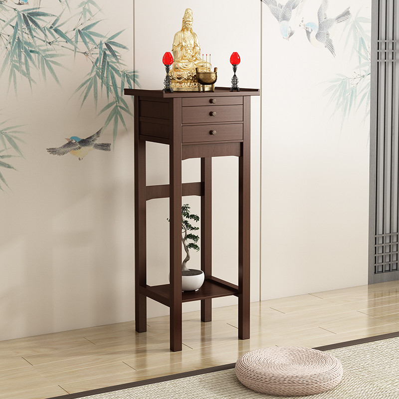 实木加高佛龛现代轻奢小型新中式立柜简约家用供桌佛台家用供奉台