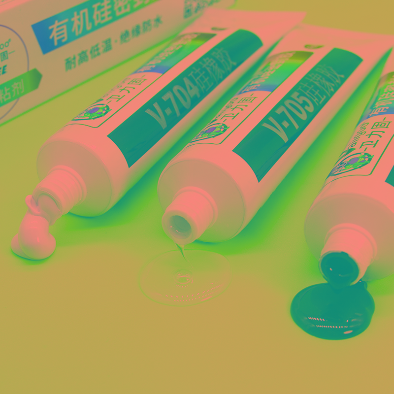 卫力固704硅橡胶工业白胶k-704b黑色rtv硅胶705透明电子高温密封