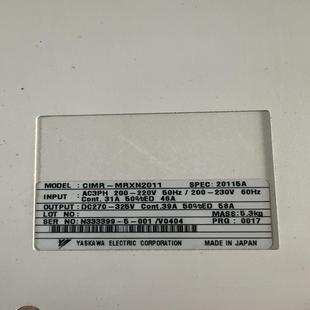 MRXN2011实物 安川伺服驱动器CIMR 议价