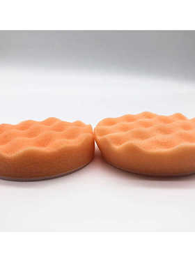 02648海绵球自粘波浪抛光棉盘 02637汽车漆面美容上光3寸打蜡轮