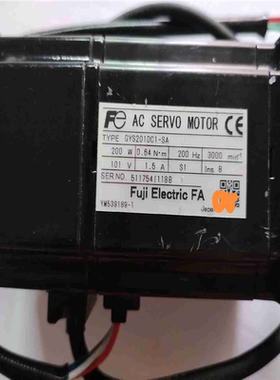 GYS201DC1-SA 富士200W伺服电机实物拍摄成色好（夜夜配件）