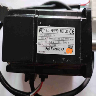 夜夜配件 富士200W伺服电机实物拍摄成色好 GYS201DC1