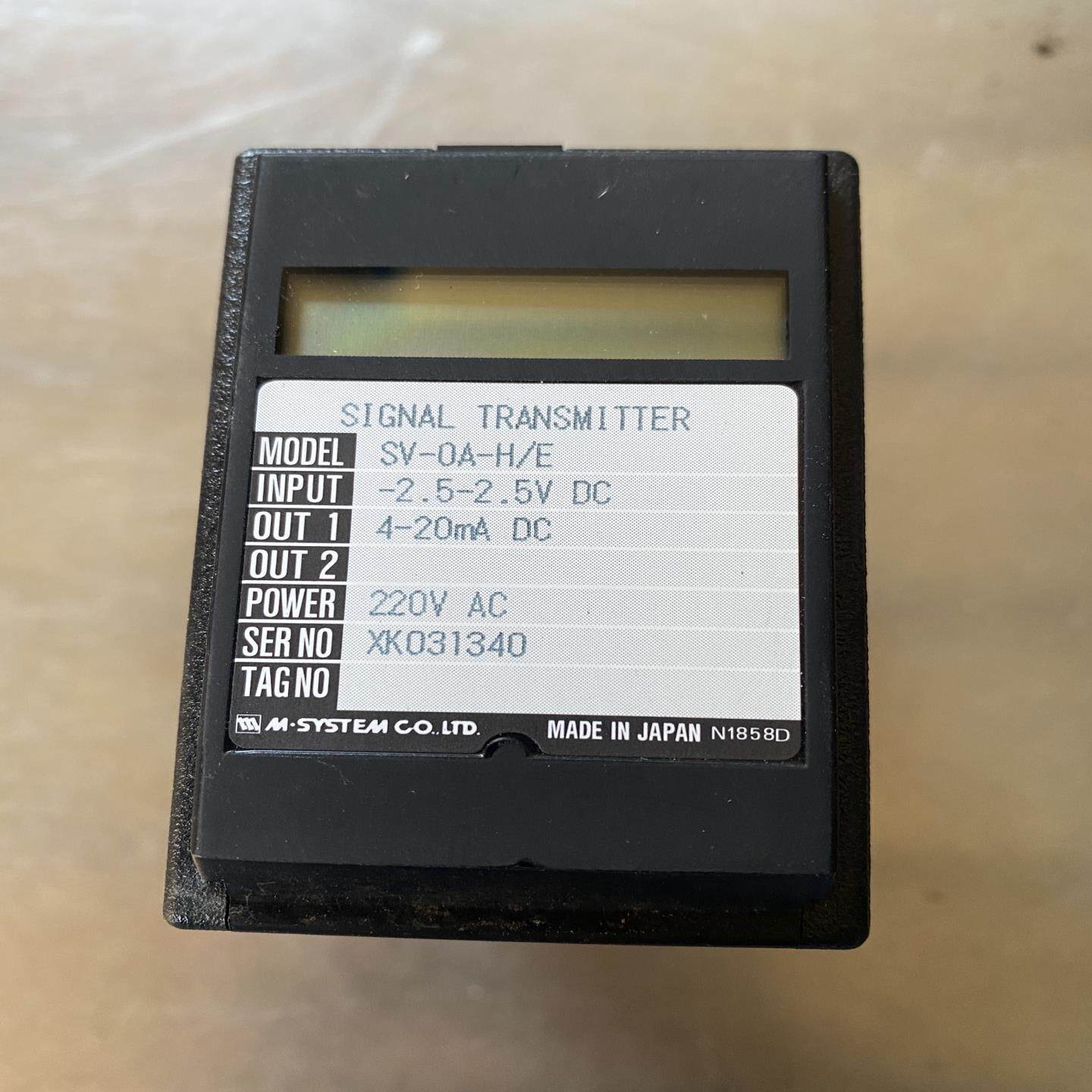 进口SIGNAL TRANSMITTER，型号SV-(崽崽配件）