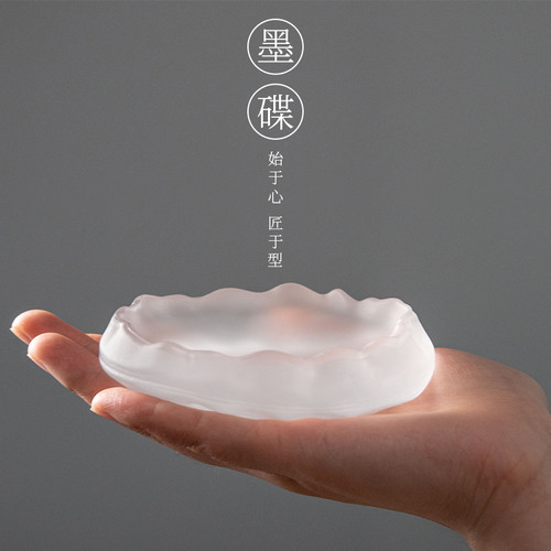 御宝阁毛笔书法练字专用冰霜墨碟砚台笔架笔搁墨蝶墨盘笔山墨池笔