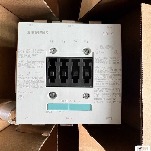 (议价)低压接触器3RT5055-6AP36  线圈电压220次，正