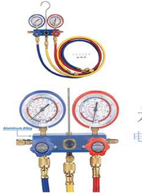 格美CM-136-G-R12/R22/R134A/R410a空调冰箱雪种加注双表 冷媒表