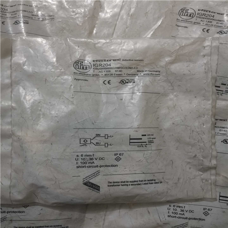 IGR204 易福门IFM ，库存包装有点旧有5个(崽崽配件）