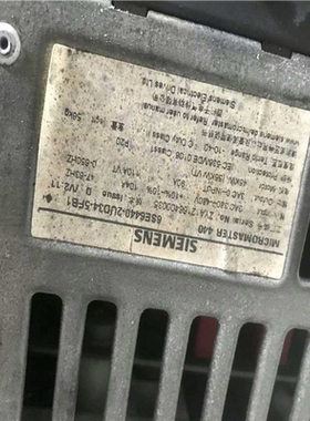 议~西门子MM4400系列变频器6SE6440-2UD37-5F