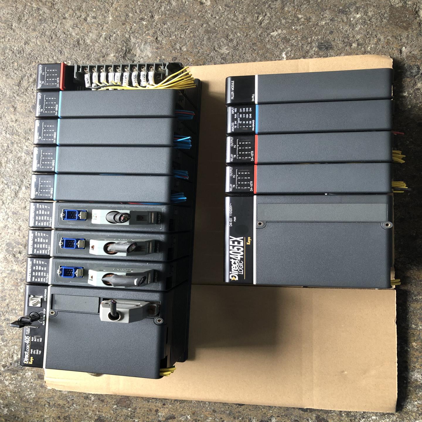 光洋PLC、D4－450CPU这一套卖掉了、D4－EX、还有(崽崽配件）