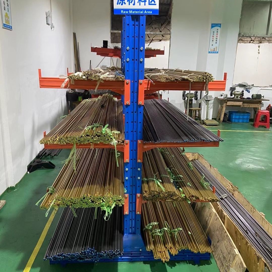 重型悬臂货架定做单双面五金铝材管材悬臂钢管托臂式货架仓库定做
