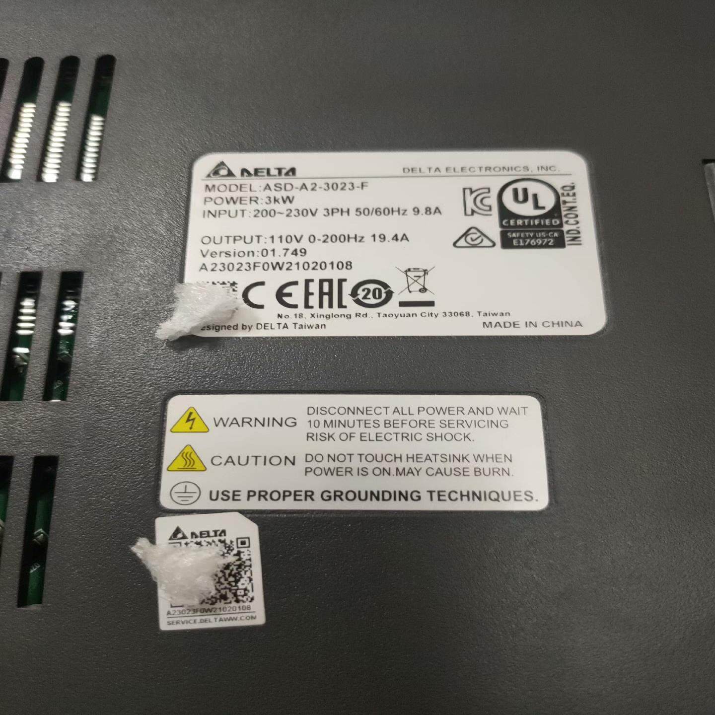 9新台达伺服驱动器ASD-A2-3023-F    3KW(崽崽配件）