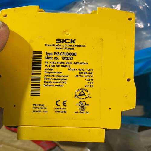 【汇生】SICK继电器FX3-CPU000000 FX3-XTIO8【议价】