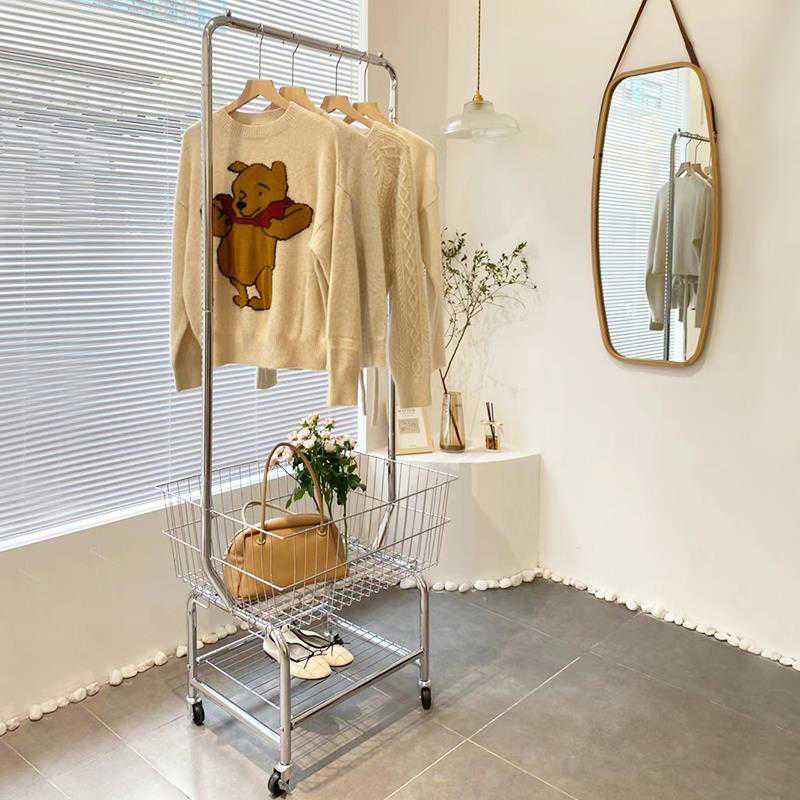 服装店展示架男女装货架童装网红拍照移动购物车衣架落地橱窗陈列