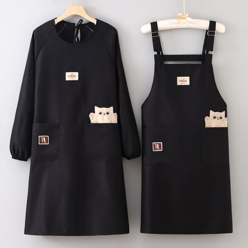 涤棉时尚手工防污防泼水围裙