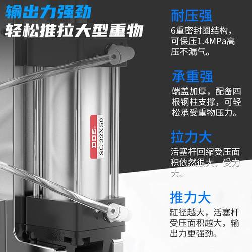 SC标准气缸大推力小型气动大全SCxxxxxxx垒德株