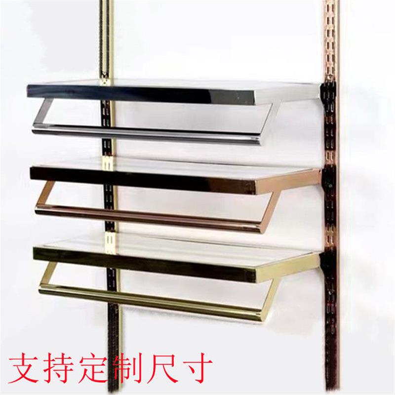 立柱支架不锈钢搁板架梯柱层板托架玻璃托架正挂侧挂挂架