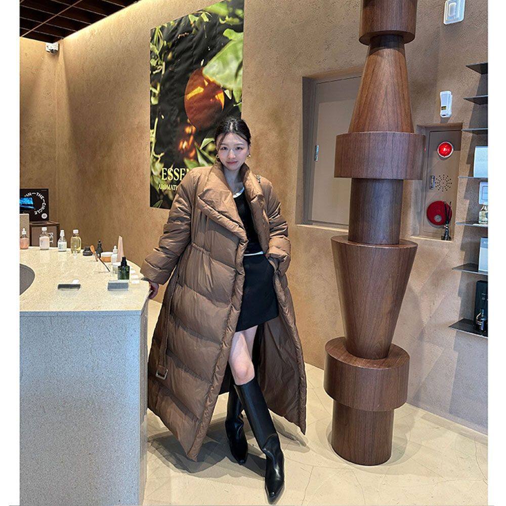 韩版棉服宽松加厚过膝时