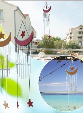 Moon Star Series Wind Chime Ornament Birthday Gift Wooden