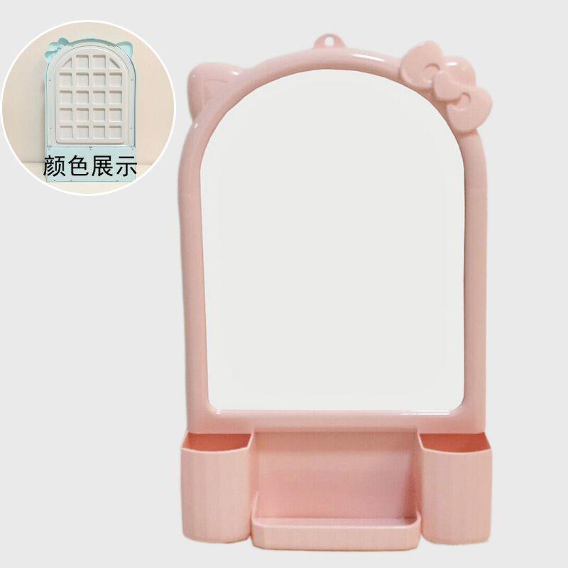 镜子洗手间化妆镜壁挂镜子塑料化妆镜浴室挂镜小号化妆台镜子学生