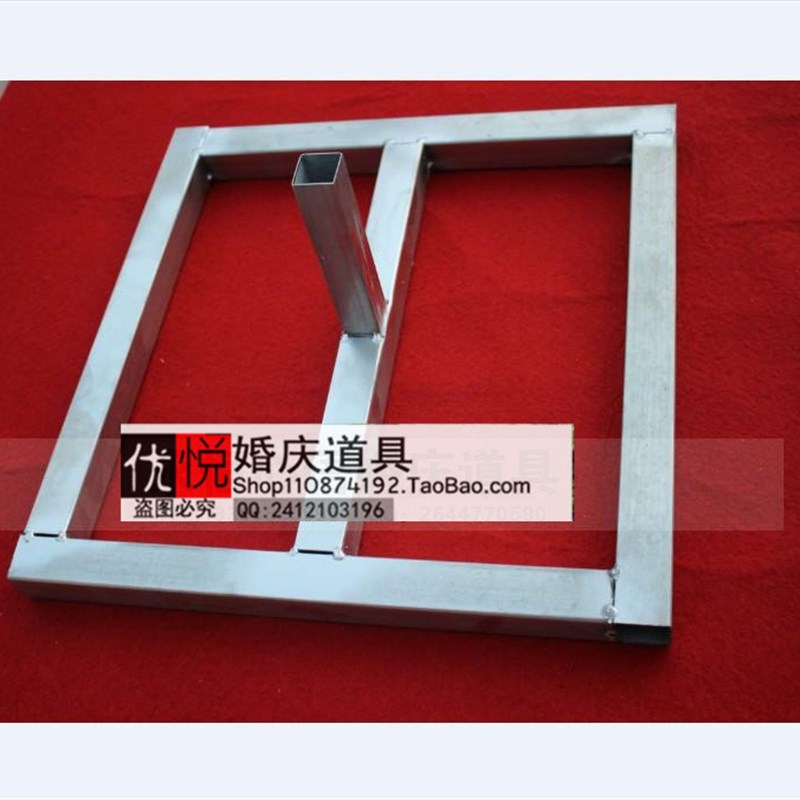 婚庆背景架子伸缩杆婚礼道具舞台加厚镀锌方管升降加厚不锈钢定做