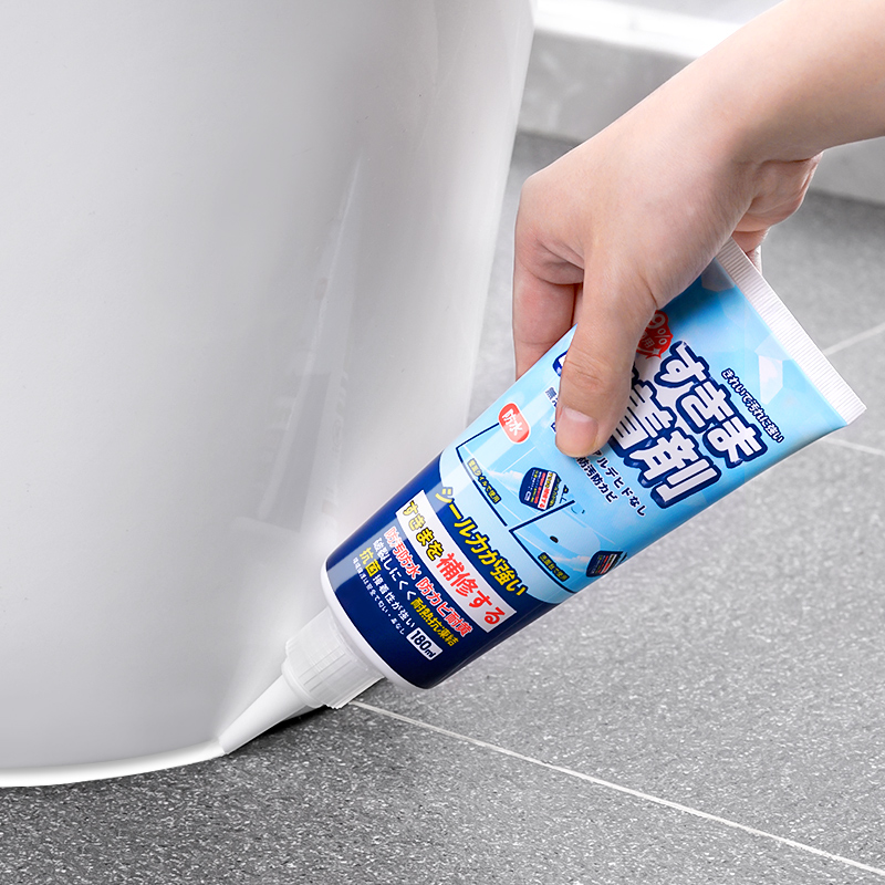 手挤型美缝剂卫生间防水防霉厨房水槽专用封边玻璃胶小支瓷砖缝隙