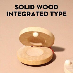 Wooden Percussion Instrument Finger Castanets Wood