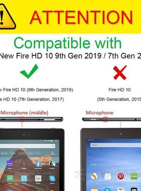 For Amazon Fire HD 10 Case 2019 Release 9th Generation Table