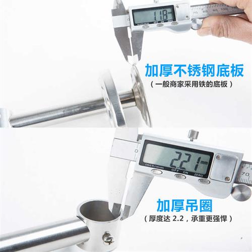 晾衣杆阳台顶装不锈钢凉衣单杆固定式晾衣架打孔晒衣杆家用挂衣杆