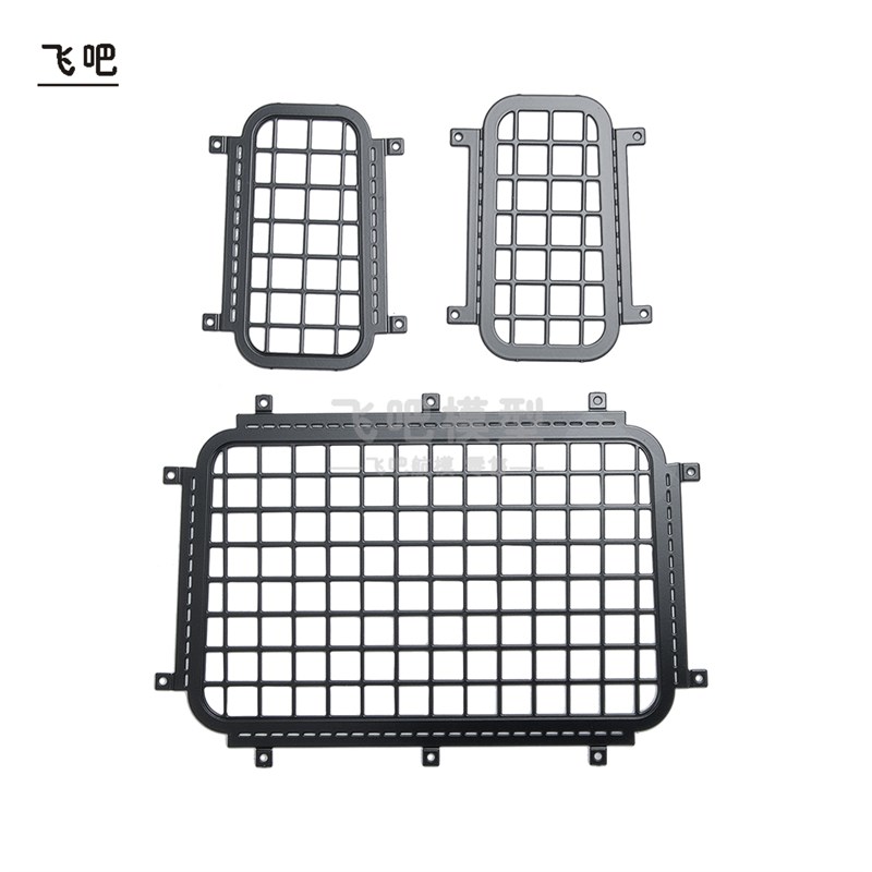 Traxxas TRX4 不锈钢立体车窗网 后窗侧窗网  攀爬车T4防护网