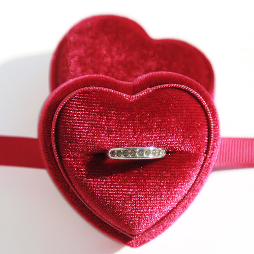 好货New Jewelry box gift ring box Bowknot Jewelry Organizer