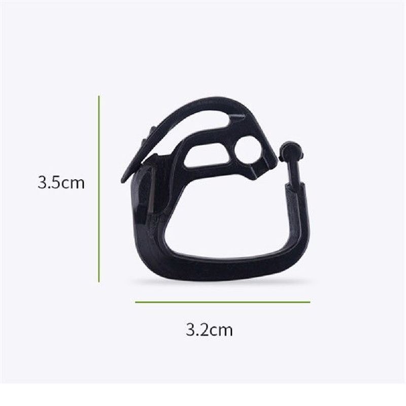 50pcs/set Plastic Black Sunshade Net Hook for Agriculture