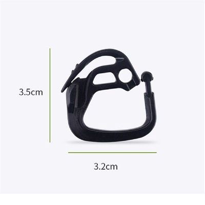 50pcs/set Plastic Black Sunshade Net Hook for Agriculture