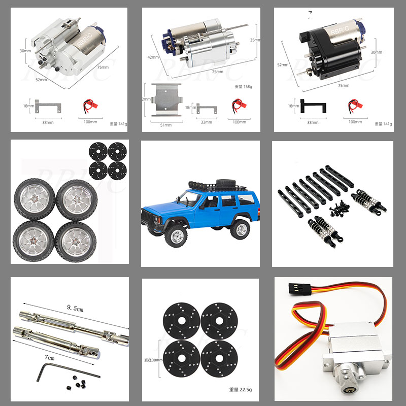 莽牛切诺基MN78改装配件升级组装攀爬越野四驱金属传动轴RC遥控车