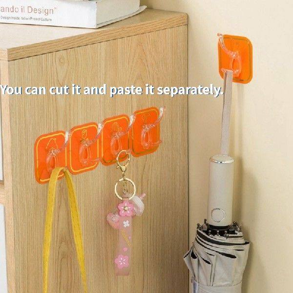 Six Universal Strong Suction Cup Sucker Hooks Self Adhesive