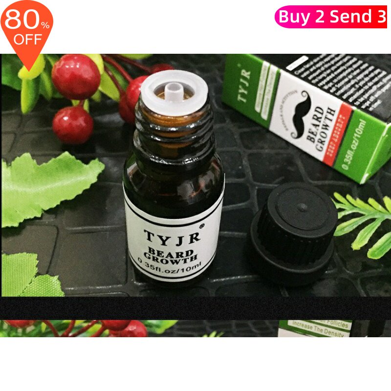 10ML Faster Beard Growt Essence Organic Men Growth Beard Oil