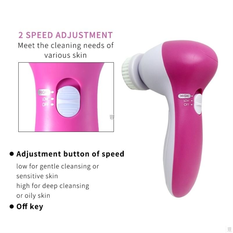 new 5 in 1 Electric Facial Cleanser Wash Face Cleaning Mach