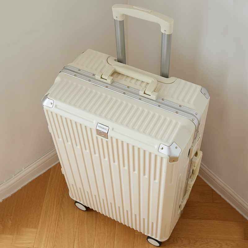 行李箱男生24寸万向轮铝框拉杆箱女20耐用结实密码登机旅行箱子26