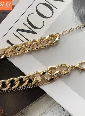 personalityChainnecklaceShortlayerinsladyRetroDouble