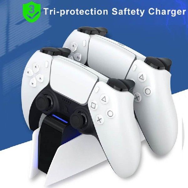 Dual Fast Charger For PS5 Wireless Controller USB Type-C