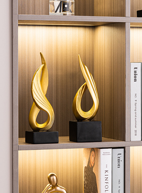 轻奢高档酒柜摆件装饰品家居客厅电视柜办公室桌面玄关书柜工艺礼