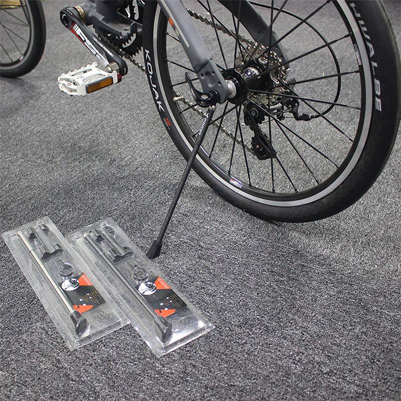 便携自行车脚撑20-22寸超轻脚撑 快拆式折叠小公路车边撑停车架