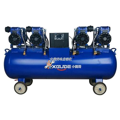 静渚*小漆固哥无油静音空压机 高压冲气木工喷缩机泵小型打气压泵