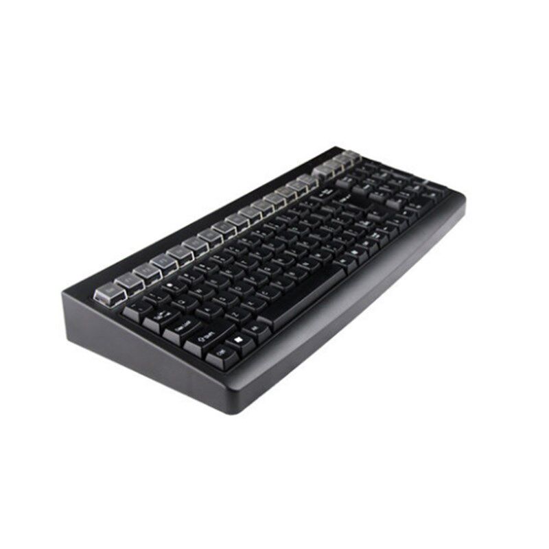 新品热卖KB101一体收银机键盘黑色通用PS2/USB接口独立线